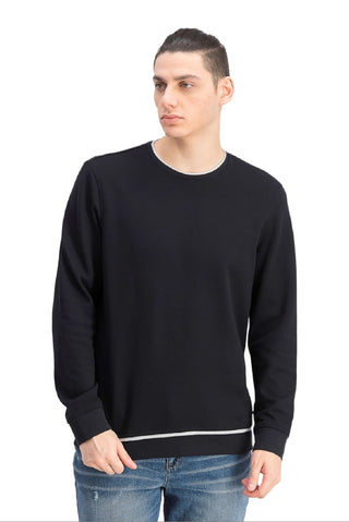 Alfani Men's Classic-Fit Tipped Sweatshirt Black Size Medium