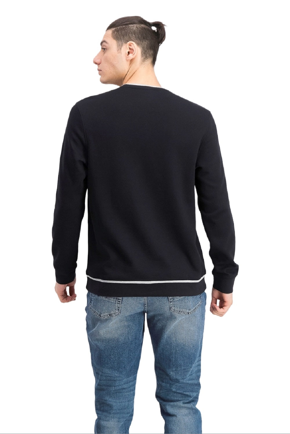 Alfani Men's Classic-Fit Tipped Sweatshirt Black Size Medium
