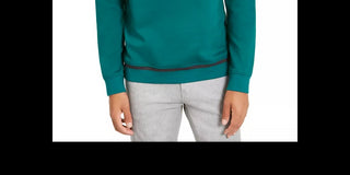 Alfani Men's Classic-Fit Tipped Sweatshirt Dark Green Size XX-Large