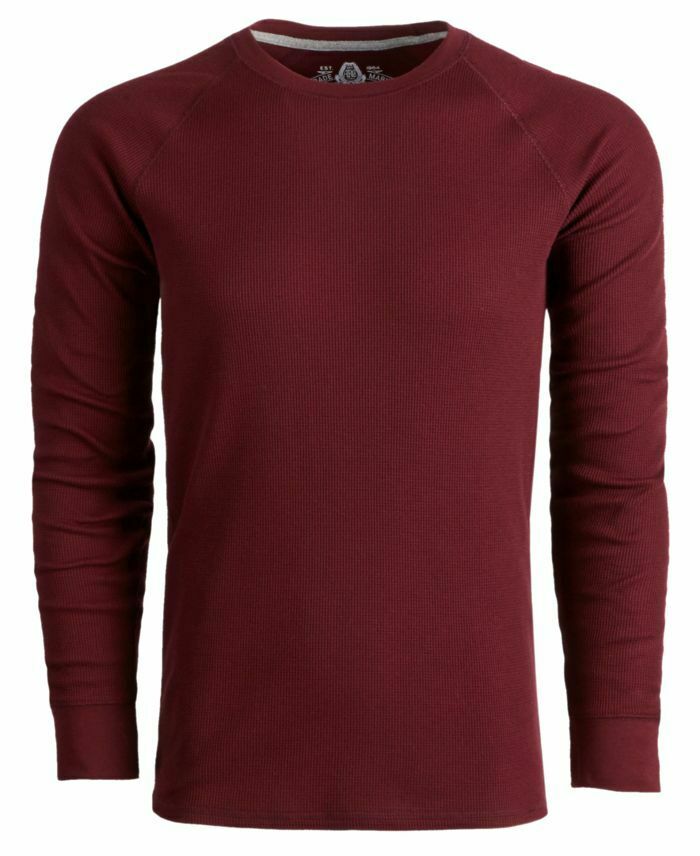 American Rag Men's Thermal Shirt Red Size Small