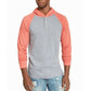 American Rag Men's Double Knit Hoodie Orange/ Grey Size Medium