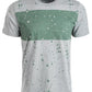 American Rag Men's Splatter Chest Stripe T-Shirt Gray Size Small