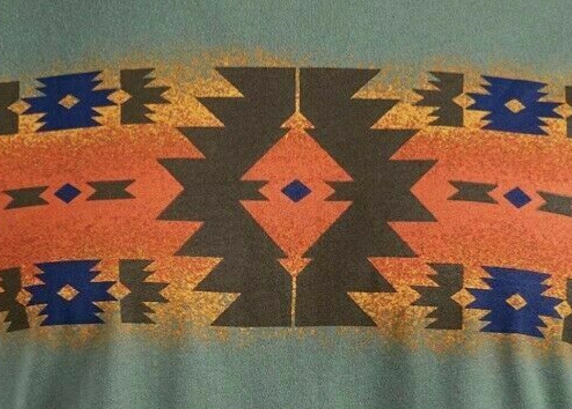 American Rag Men's Geometric Print T-Shirt Green SIze Large