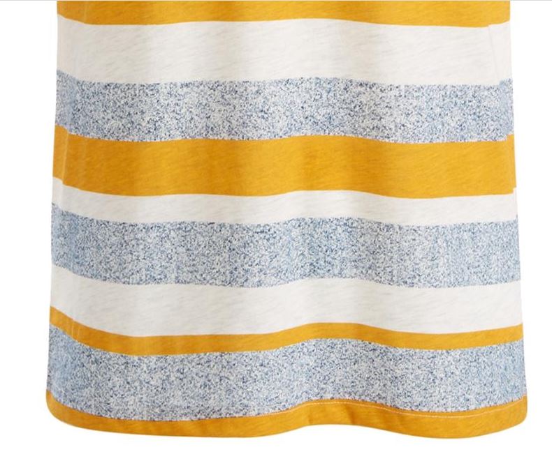 American Rag Men's V Neck Striped T-Shirt Yellow Size Large