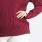 Karen Scott Women's Ribbed V-Neck Sweater New Red Mrl Size Medium
