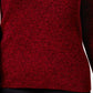 Karen Scott Women's Cotton Ribbed Marled Sweater Bright Red Petite Small