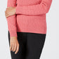 Karen Scott Women's Solid Cable-Knit V-Neck Sweater  Blush Size 2 Extra Large