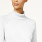 Karen Scott Women's Cotton Turtleneck Sweater White Size Small