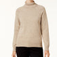 Karen Scott Women's Marled Cotton Turtleneck Sweater Brown Size Small