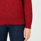 Karen Scott Women's Marled Cotton Turtleneck Sweater Red Size XX-Large