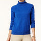 Karen Scott Women's Petite Cotton Turtleneck Sweater Blue Size Extra Large