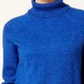 Karen Scott Women's Petite Cotton Turtleneck Sweater Blue Size Extra Large