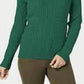 Karen Scott Women's Cotton V-Neck Sweater Green Size Medium