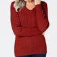 Karen Scott Women's Cotton V-Neck Sweater Bright Red Size Extra Small