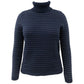 Karen Scott Women's Colorblocked Cotton Turtleneck Sweater Bright Blue Size Extra Large
