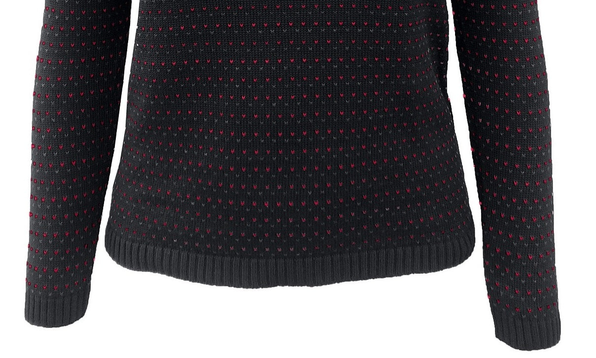 Karen Scott Women's Colorblocked Cotton Turtleneck Sweater New Red Combo Size Large