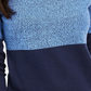 Karen Scott Women's Colorblocked Cotton Turtleneck Sweater Navy Size X-Large