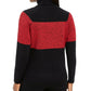 Karen Scott Petite Colorblock Cotton Turtleneck Sweater Red Size X-Large