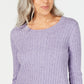 Karen Scott Women's Cable-Knit Sweater Blue Size Large