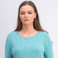 Karen Scott Women's Cable-Knit Sweater Blue Size Medium