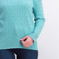 Karen Scott Women's Cable-Knit Sweater Blue Size Medium