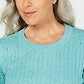 Karen Scott Women's Cable-Knit Sweater Blue Size Small