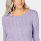 Karen Scott Women's Cable-Knit Sweater Purple Size Medium