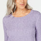 Karen Scott Women's Cable-Knit Sweater Purple Size Extra Large