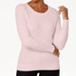 Karen Scott Women's Cable-Knit Sweater Pink Size Small