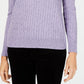 Karen Scott Women's Cable-Knit Sweater Sft Llc Hthr Np Size 2 Extra Large