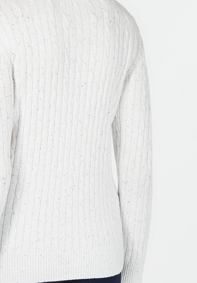 Karen Scott Women's Cable-Knit Sweater White Size Large