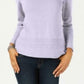Karen Scott Women's Cotton Boat-Neck Sweater Purple Size Small