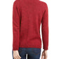 Karen Scott Women's Cotton Marled Henley Sweater Red Size Extra Large
