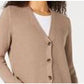 Karen Scott Women's Mixed-Stitch Button-Front Cardigan Navy Size Small