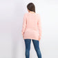 Karen Scott Women's Patchwork-Stitch Pullover Sweater Pink Size Medium