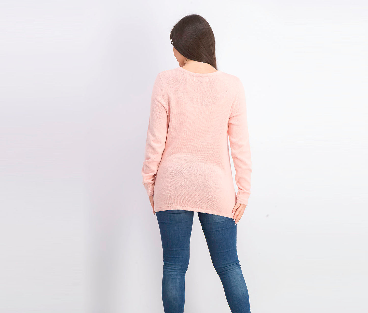 Karen Scott Women's Patchwork-Stitch Pullover Sweater Pink Size Medium
