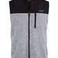 Greg Norman Men's Birdseye Fleece Vest Gray Size Large