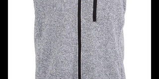 Greg Norman Men's Birdseye Fleece Vest Gray Size Large