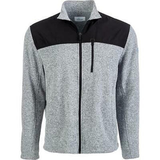 Attack Life By Greg Norman Men's Colorblocked Zip Sweater Gray Size Large