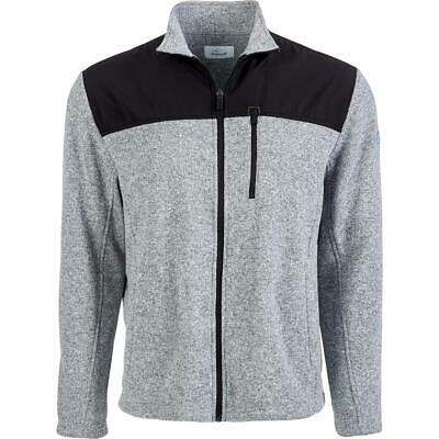 Attack Life By Greg Norman Men's Colorblocked Zip Sweater Gray Size Large