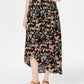 Style & Co Women's Printed High-Low Skirt Trpic Wndr Size Large