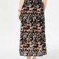 Style & Co Women's Printed High Low Skirt Black Size Medium