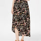 Style & Co Women's Printed High Low Skirt Black Size Small