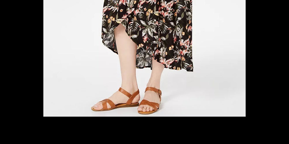 Style & Co Women's Printed High Low Skirt Black Size Small