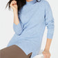 Karen Scott Women's Mock-Neck Shimmer Sweater Blue Size Extra Large