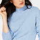 Karen Scott Women's Mock-Neck Shimmer Sweater Blue Size Extra Large