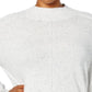Karen Scott Women's Seam-Detail Cotton Mock-Neck Sweater Size Small