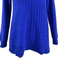 Karen Scott Women's Cotton Mixed-Stitch Sweater Blue Size X-Small