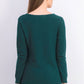 Karen Scott Women's Cotton Mixed-Stitch Sweater  Green Size Small