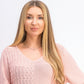 Karen Scott Women's Cotton Mixed-Stitch Sweater Ks Tea Rose Size Extra Large